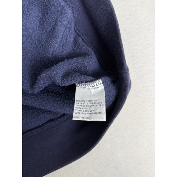 Vintage Nautica Jeans Company Sweatshirt Navy Hoodie Size M 90s - Picture 5 of 11